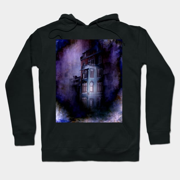 the haunted house Hoodie by issabild